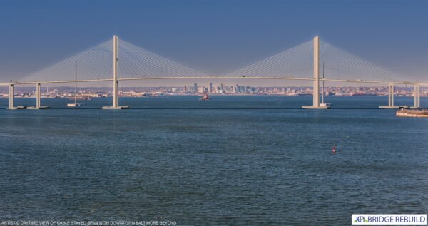 A rendering of a new bridge design.