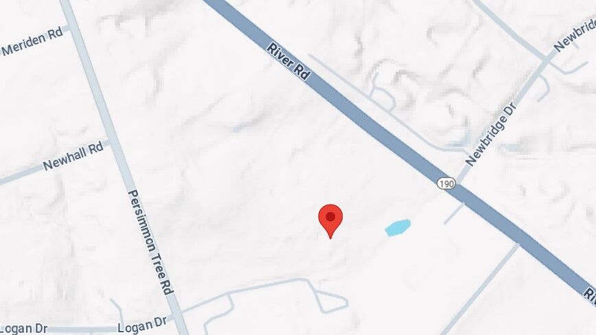 Map of area of crash involving fire tanker in Potomac