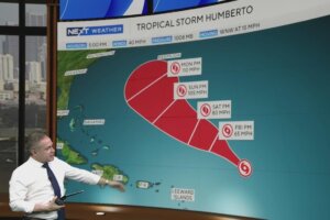 Tropical Storm Humberto forms in the Atlantic