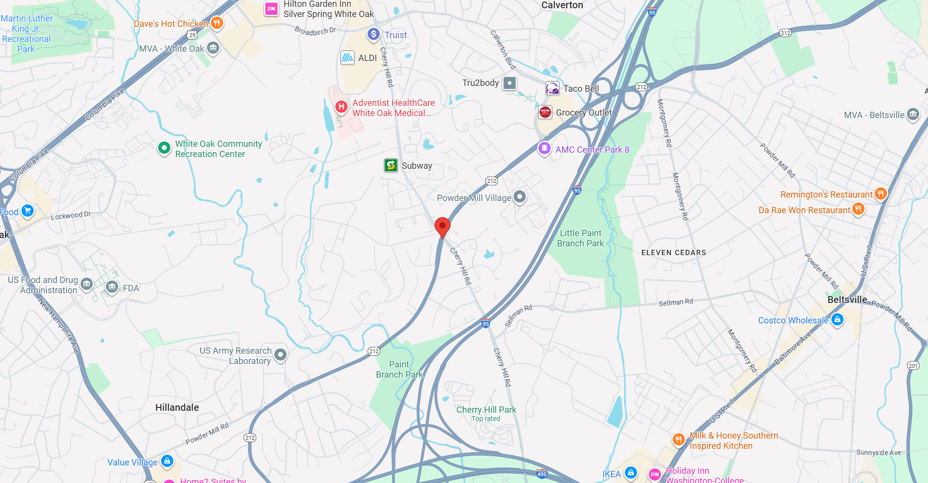 google map screenshot