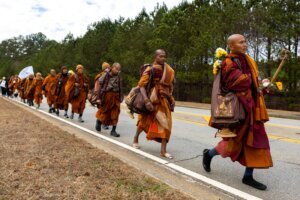 Buddhist Monks Peace Walk Georgia