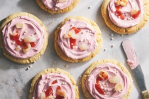 Food Voracious Recipe Lychee Frosted Cookies