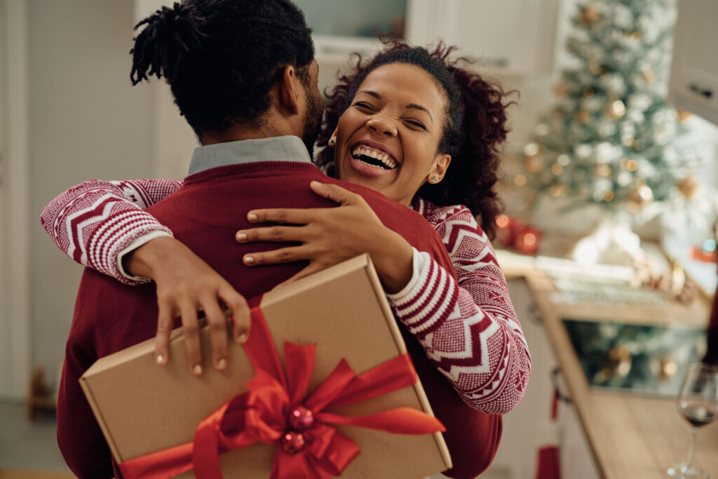 You really surprised me with a Christmas present, dear!