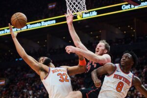 Knicks Raptors Basketball