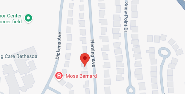 Map of Bethesda house fire