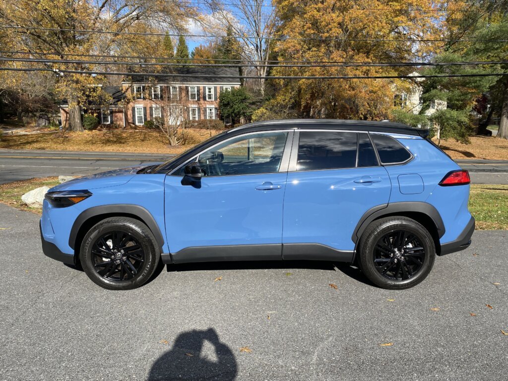While it looks sleek, it’s not particularly fast and groans under acceleration. (WTOP/John Aaron)