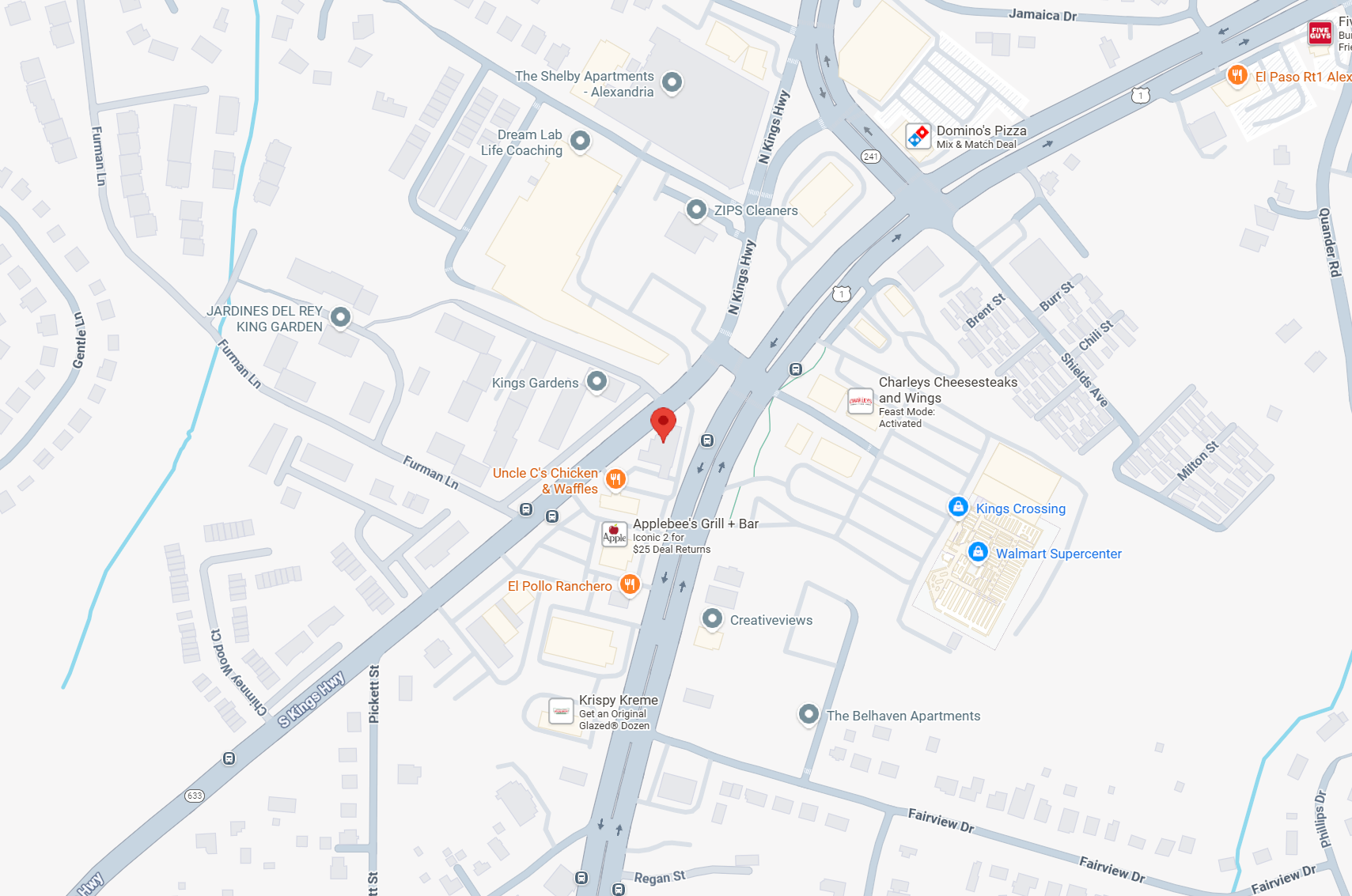 a google map screenshot