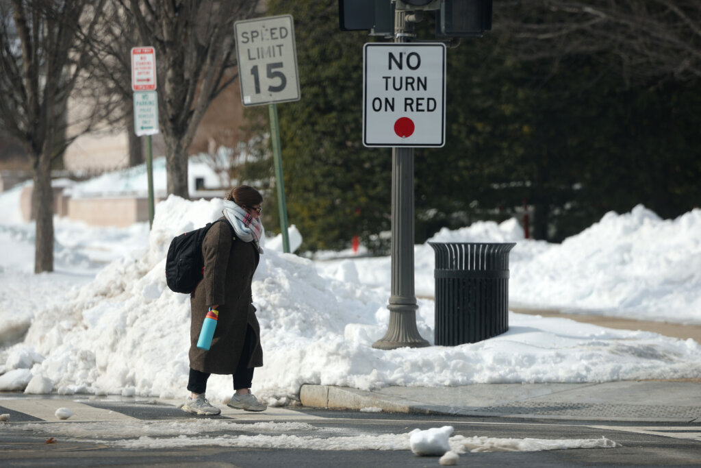 D.C. Continues To Dig Out From Weekend's Large Snow Storm
