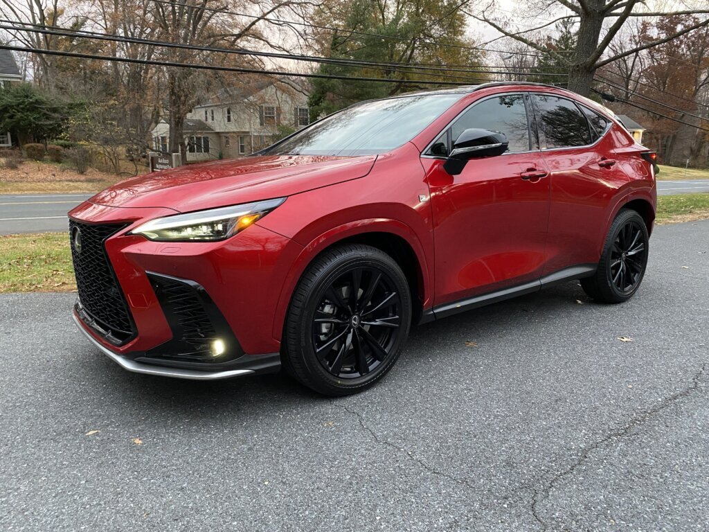 The Lexus NX 350h, with the F SPORT Handling package.