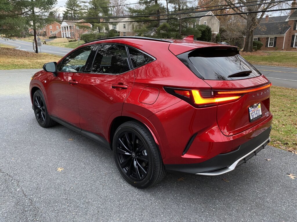 This NX 350h is actually the least powerful NX available, but it does get an EPA-estimated 39 miles per gallon combined.