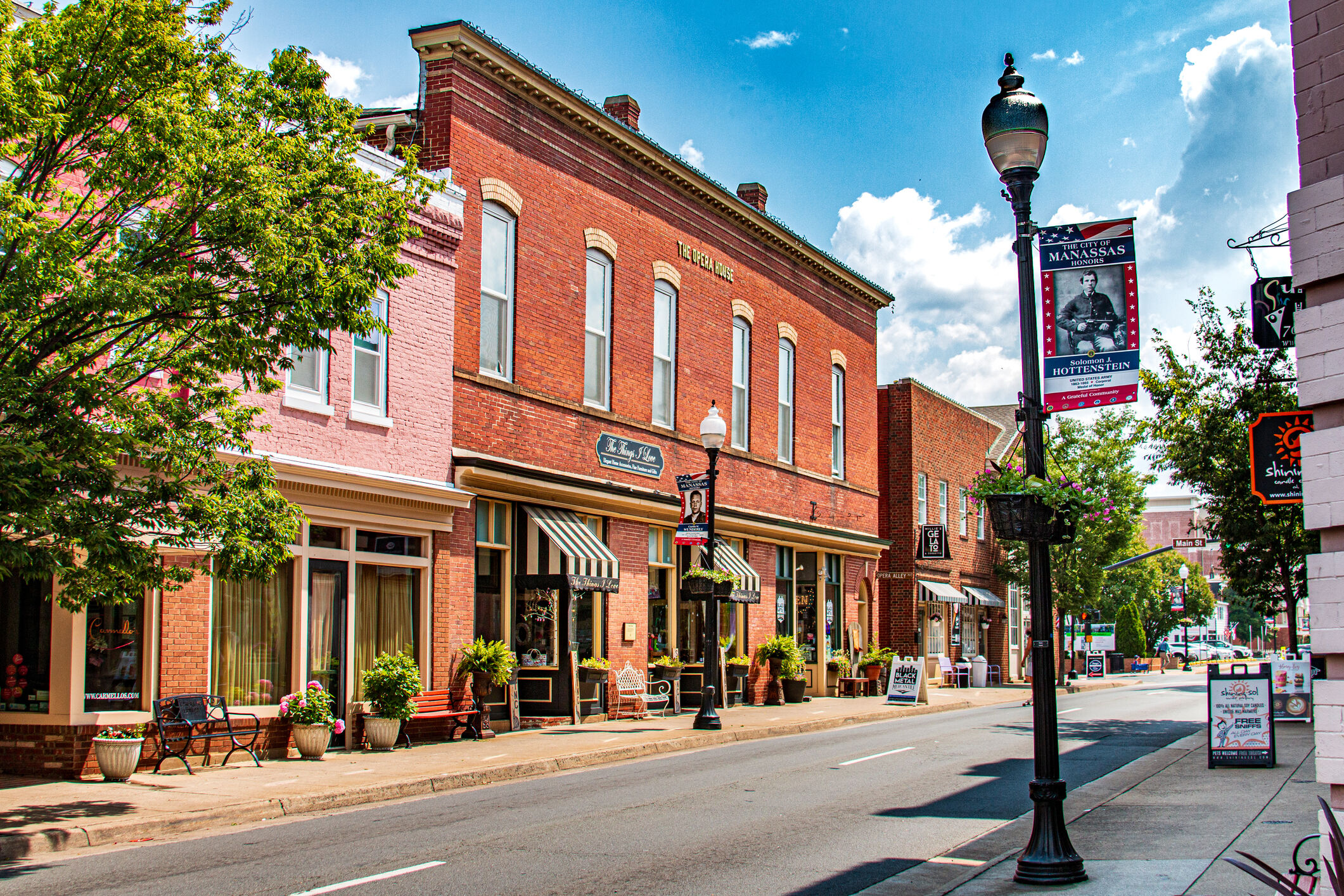 Shops in Old Town Manassas