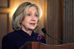 Hillary Clinton Speaks At Georgetown University's Institute For Women, Peace And Security