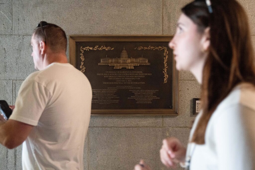 APTOPIX Capitol Riot Plaque