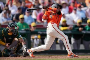 Athletics Giants Spring Baseball