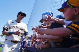 Dodgers Brewers Spring Baseball
