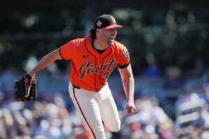 Dodgers Giants Spring Baseball
