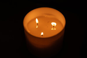 Candle in the dark
