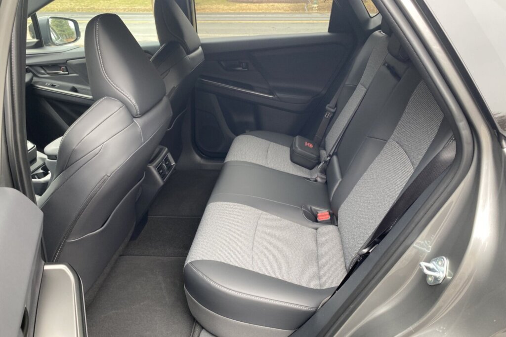 The rear seat provides ample space.