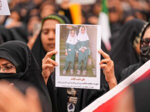 Funeral held for children who lost their lives in US Israeli attack on Iranian Primary School