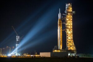 NASA Rolls Out Artemis II Rocket To Its Launchpad