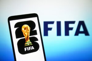 In this photo illustration, 2026 FIFA World Cup (FIFA World