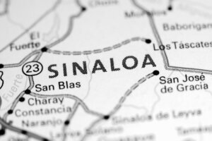 Sinaloa.,Mexico,On,A,Map