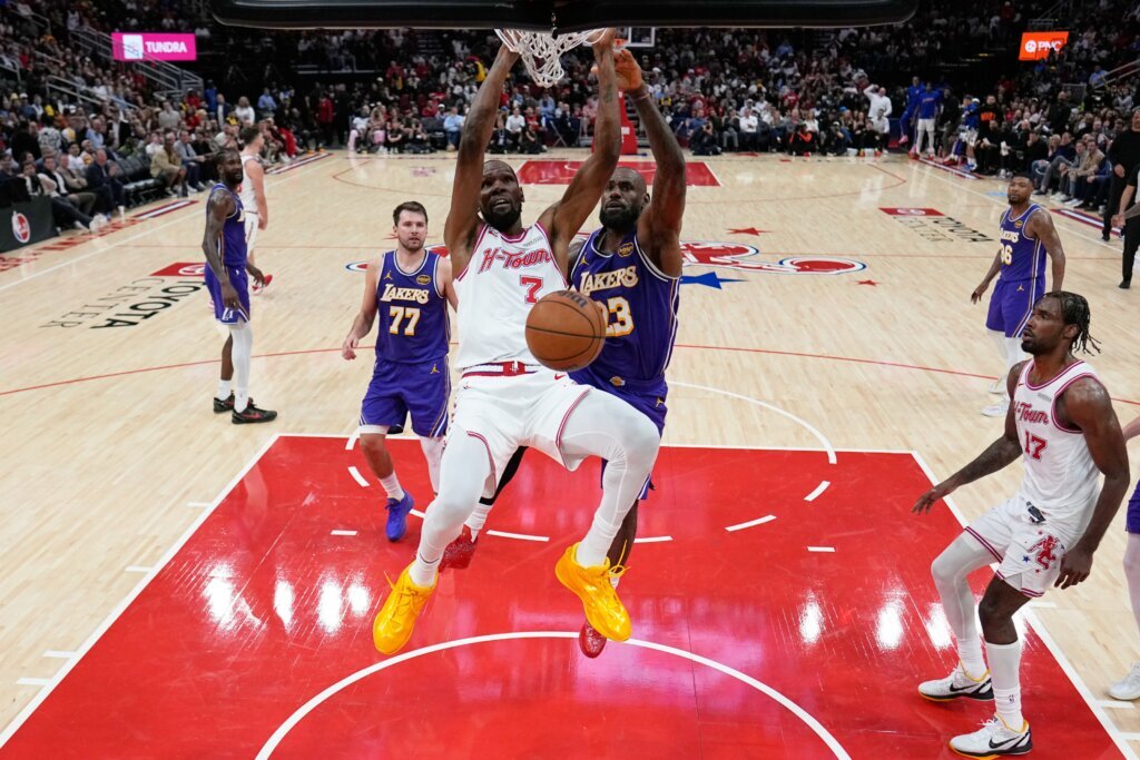 APTOPIX Lakers Rockets Basketball