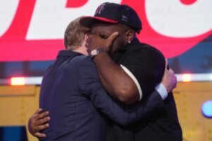 APTOPIX NFL Draft Football