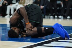 APTOPIX Nuggets Timberwolves Basketball
