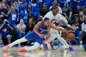 APTOPIX Pistons Magic Basketball