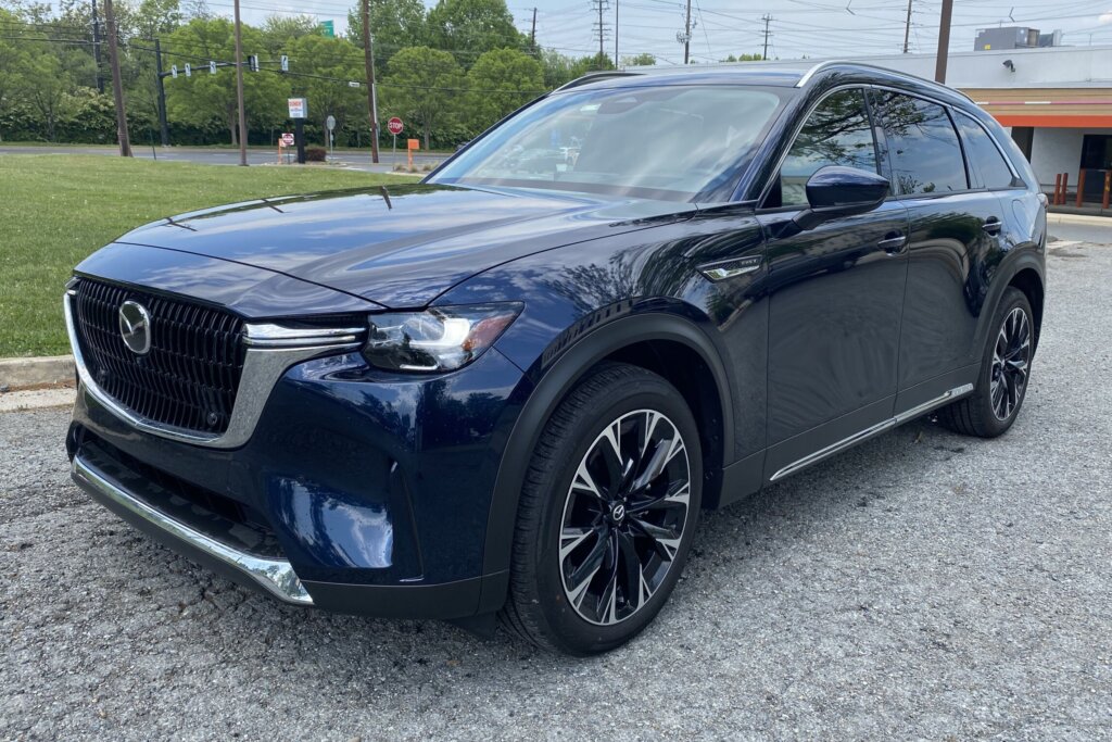 A look at the 2026 Mazda CX-90 PHEV, which WTOP's John Aaron called an excellent three-row SUV. (WTOP/John Aaron)
