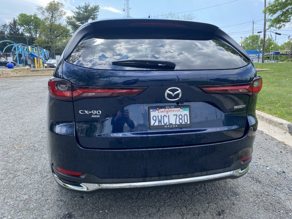 The 2026 Mazda CX-90 PHEV offers the potential for real gas savings. (WTOP/John Aaron)