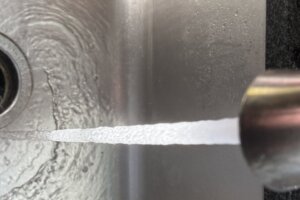 Sink running water
