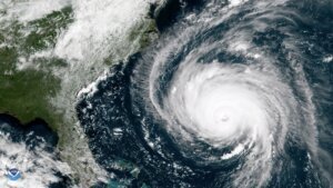 Image of Hurricane Florence on Sept 12 2018, from the International Space Station.