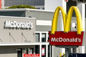 Sign outside a branch of McDonald's in Miami