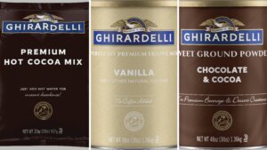 Ghirardelli retiro mezclas bebidas polvo