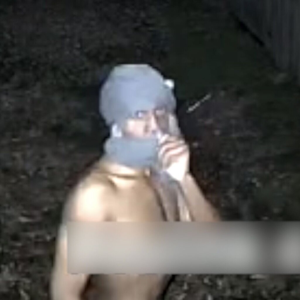 Naked burglar