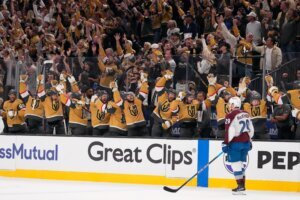 APTOPIX Avalanche Golden Knights Hockey