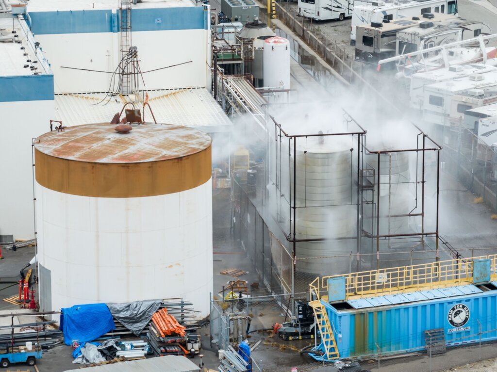 APTOPIX Southern California Chemical Tank
