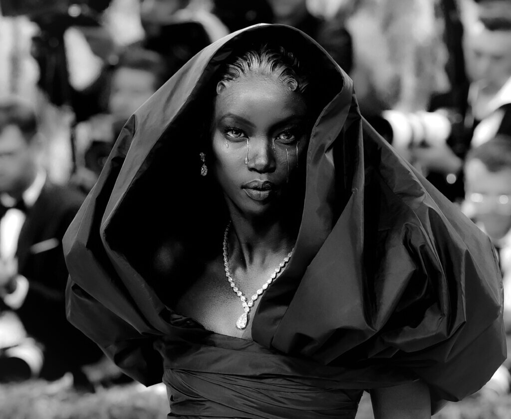 NEW YORK, NEW YORK - MAY 04: (EDITORS NOTE: This image has been converted to black and white. Color version available.) Anok Yai attends the 2026 Met Gala celebrating "Costume Art" at the Metropolitan Museum of Art on May 04, 2026 in New York City. (Photo by Theo Wargo/FilmMagic)