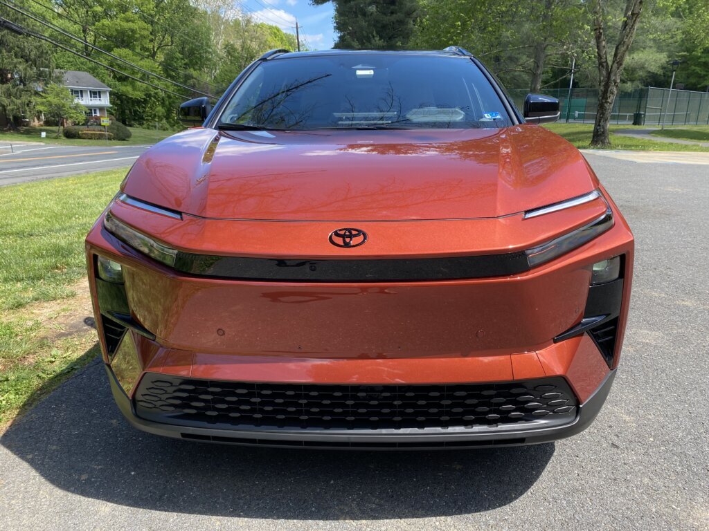 The Toyota C‑HR was previously attached to a subcompact, gas‑powered SUV that many found fairly unremarkable. This time around, you can’t accuse Toyota of mailing it in. (WTOP/John Aaron)
