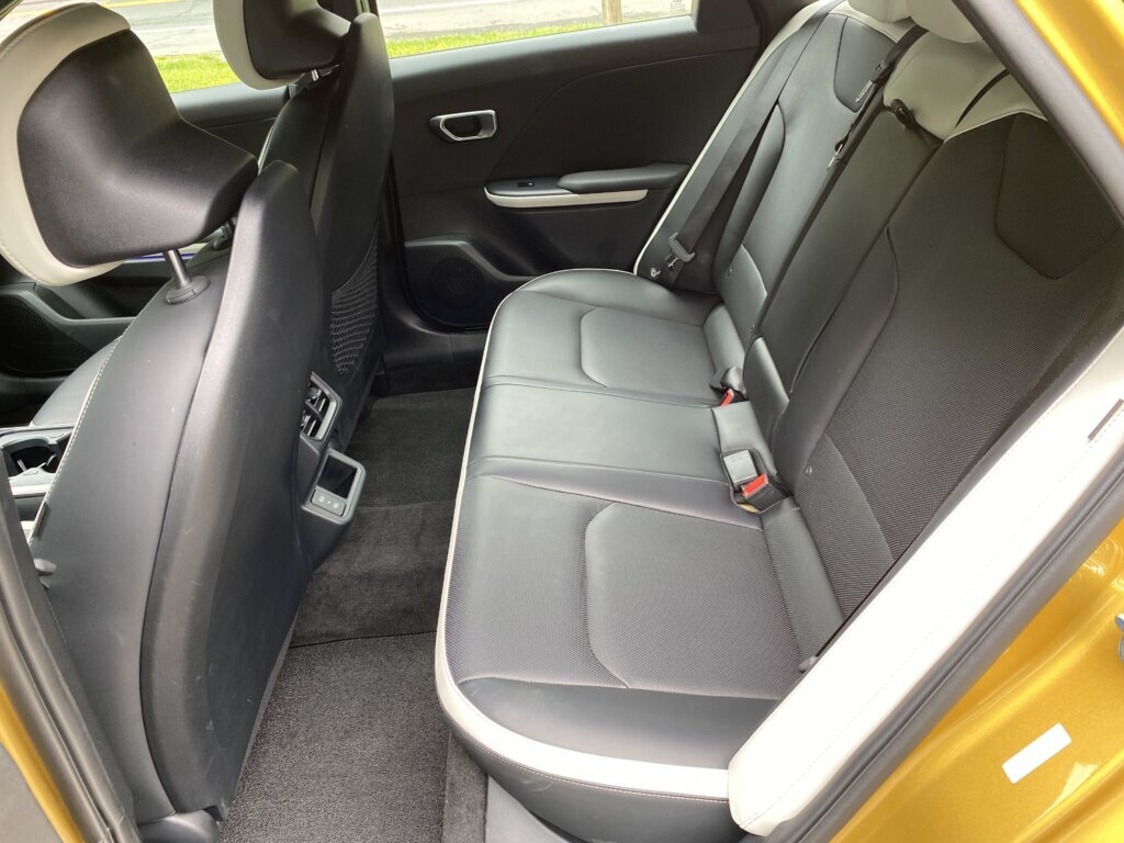 One tradeoff: The car sits pretty low. It makes entry and exit slightly more difficult for those who are less spry and more achy than they used to be.