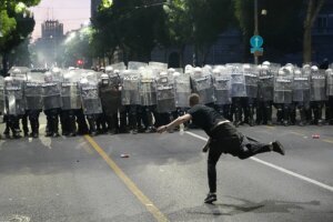 APTOPIX Serbia Protest