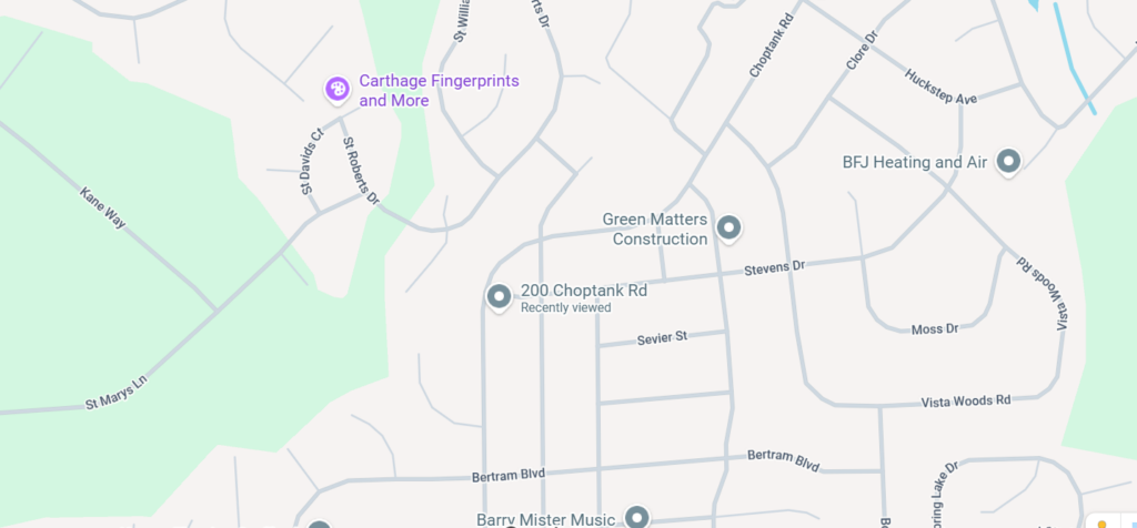 map of area