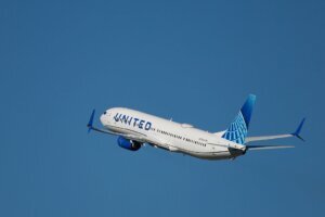 United Airlines Departs Los Angeles International Airport
