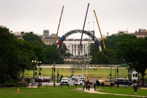 Preparations Ahead Of UFC Fight At White House