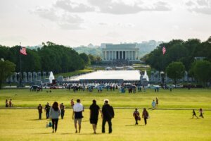 Lincoln Memorial and Reflecting Pool in Washington, D.C.