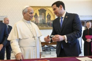Pope Leo XIV receives US Secretary of State Marco Rubio in a private audience