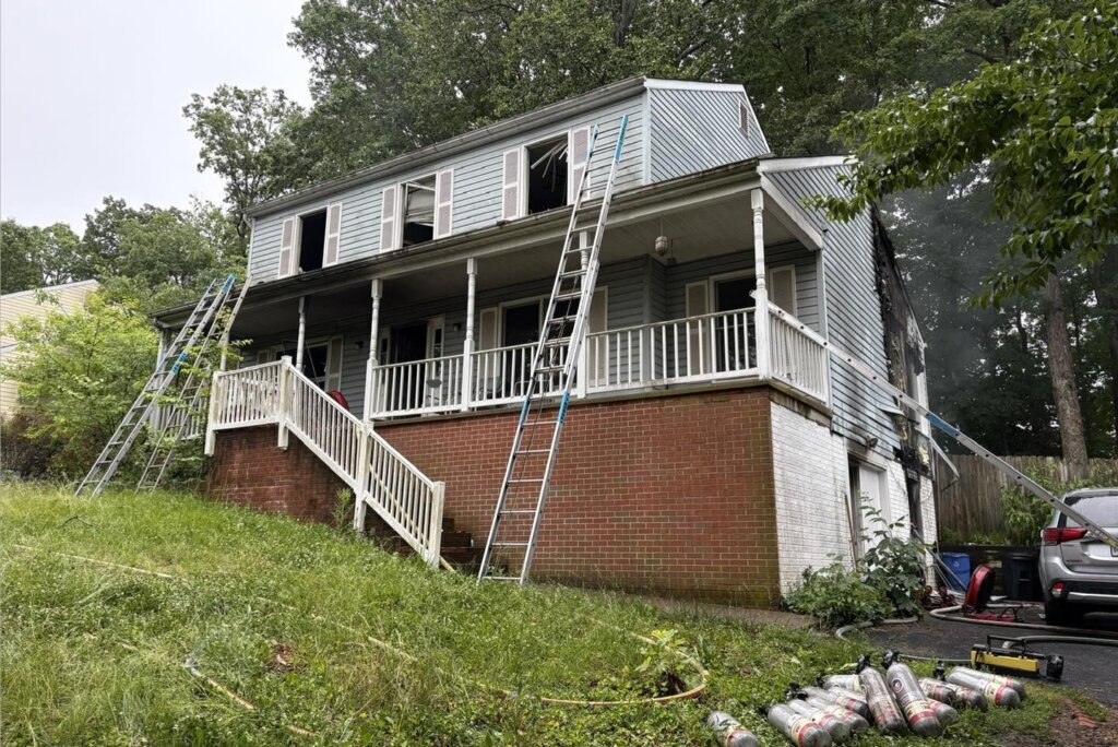 Stafford County house after fire