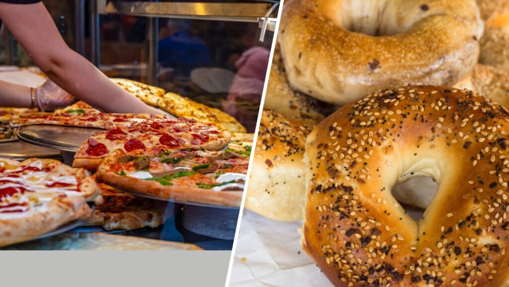 TLMD nbc ny pizza bagels duo Getty Images